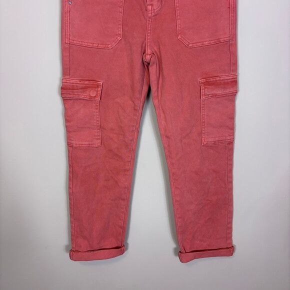 Risen Jeans Peachy Orange Cotton Straight Leg Jeans 27 - Picture 4 of 7